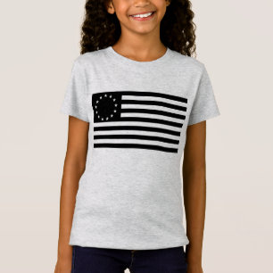 T-Shirt Drapeau Manga, Betsy Ross ou Drapeau Cercle Améric