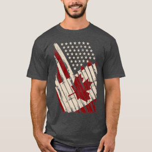 T-shirt Drapeau Maple Leaf Canada