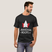 T-shirt Drapeau Maple Leaf Canada - Racines canadiennes (Devant entier)