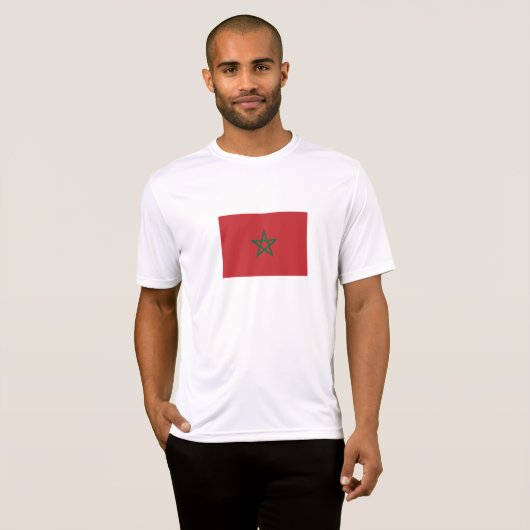 T-shirt Drapeau Maroc (Devant entier)