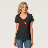 T-shirt Drapeau Maroc Comores - Cœur Marocain Comorien (Devant entier)