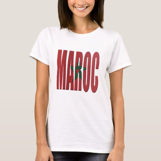 T-shirt drapeau marocain (Devant)
