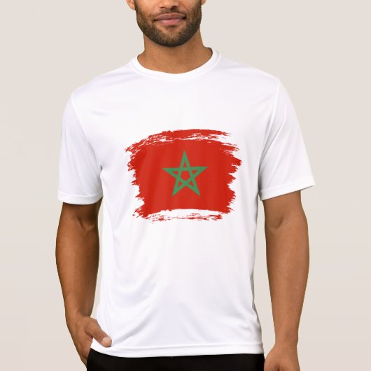 T-shirt drapeau marocain (Devant)