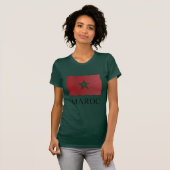 T-shirt drapeau marocain (Devant entier)