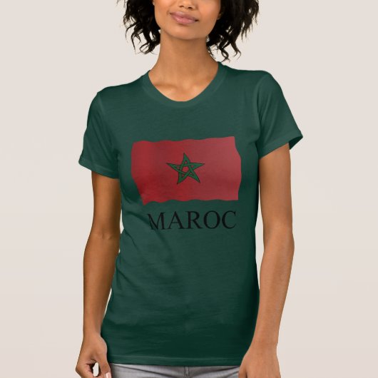 T-shirt drapeau marocain (Devant)