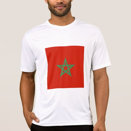 T-shirt drapeau marocain (Devant)