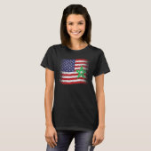 T-shirt Drapeau marocain américain Drapeau marocain (Devant entier)