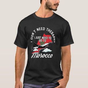 T-shirt Drapeau Marocain I Maroc Drapeau I Vacances Au Mar