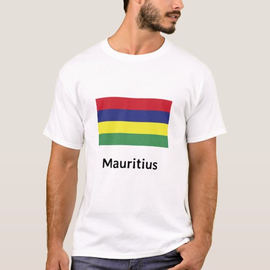 T-shirt Drapeau Maurice (Devant)
