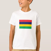 T-shirt Drapeau Maurice (Devant)