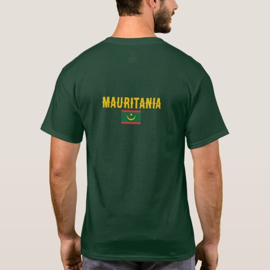 T-shirt Drapeau mauritanien, Drapeau mauritanien (Dos)