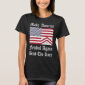 T-shirt Drapeau médiéval rouge blanc bleu héraldique Améri (Devant)