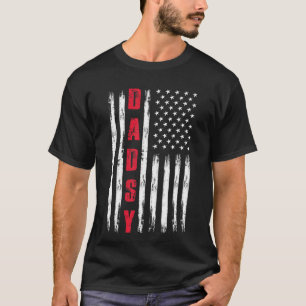T-shirt Drapeau Meilleur Dadsy Jamais Us Pour Stepdad Fath
