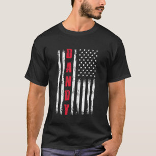 T-shirt Drapeau Meilleur Dandy Pour Stepdad Fatheru20