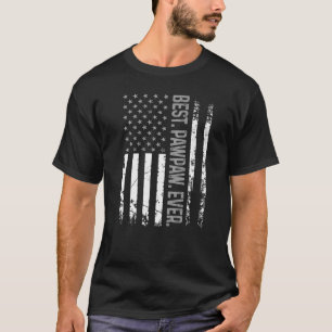 T-shirt Drapeau Mens Best Pawpaw Ever Merica Patriotique U