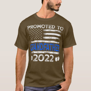 T-shirt Drapeau Mens Retro Promu Au Grand-Père 2022 USA