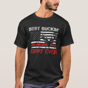 T-shirt Drapeau Mens USA Meilleur Pavot Buckin Jamais Chas