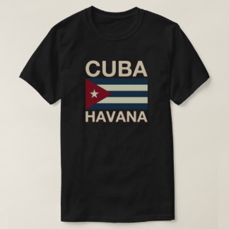 T-shirt Drapeau merveilleux du Cuba La Havane