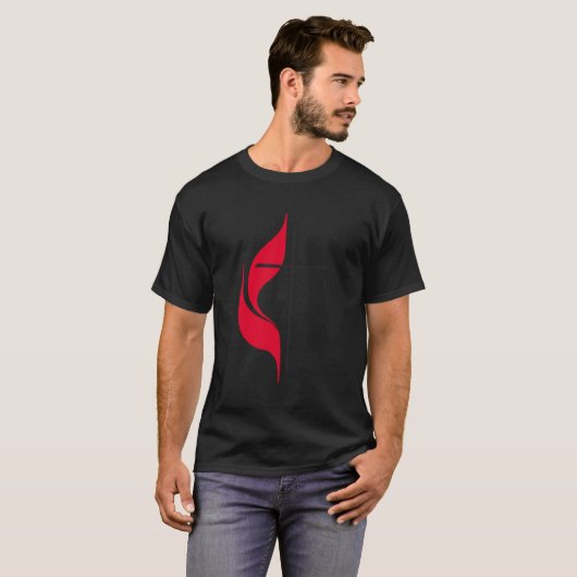 T-shirt Drapeau méthodiste méthodiste méthodiste protesta (Devant entier)