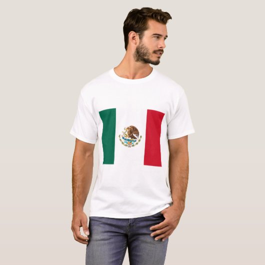 T-shirt Drapeau mexicain (Devant entier)