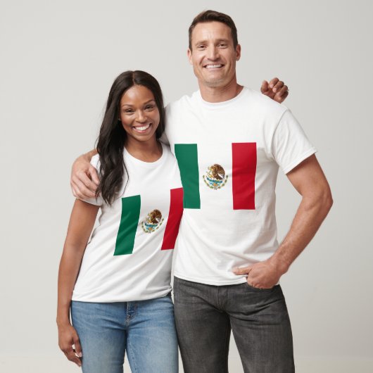 T-shirt Drapeau mexicain (Unisexe)