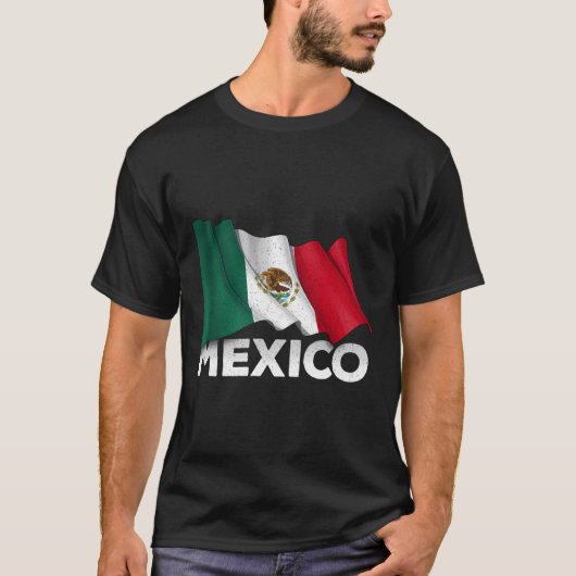 T-shirt Drapeau mexicain (Devant)