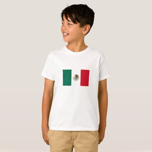 T-shirt Drapeau mexicain (Devant entier)