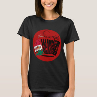 T-shirt Drapeau Mexicain Accordion Aerien Fete Mexicaine F