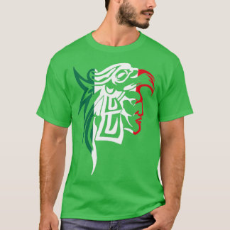 T-shirt Drapeau mexicain Aztec Eagle Warrier 
