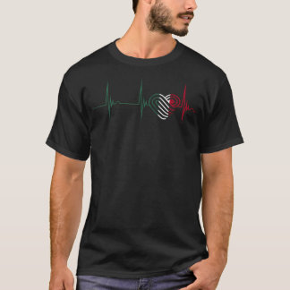T-shirt Drapeau Mexicain Cœur Mexique Battement de Cœur Ec