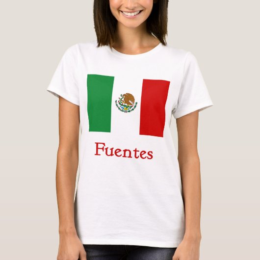 T-shirt Drapeau mexicain de Fuentes (Devant)