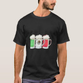 T-shirt Drapeau mexicain de la bière Mexique (Devant)