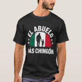 T-shirt Drapeau mexicain El Abuelo Mas Chingon (Devant)