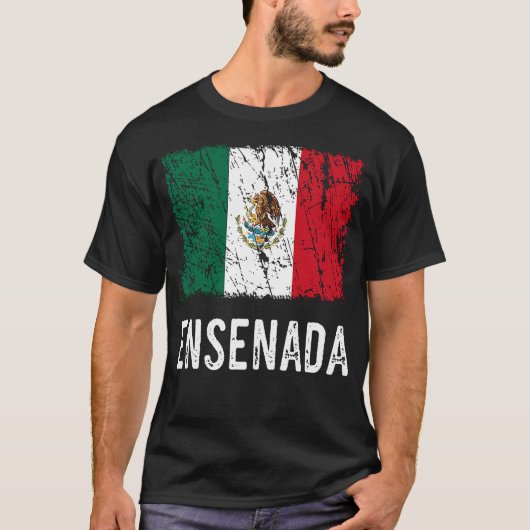T-shirt Drapeau mexicain Ensenada Mexican Pride (Devant)
