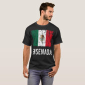 T-shirt Drapeau mexicain Ensenada Mexican Pride (Devant entier)
