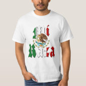 T-shirt Drapeau mexicain MI RAZA (Devant)