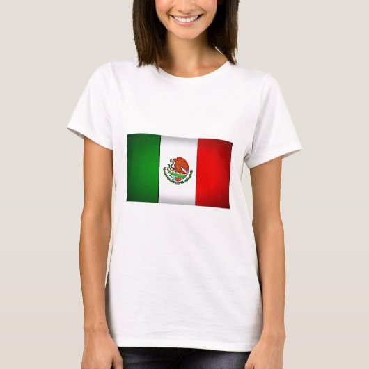 T-shirt Drapeau mexicain stylisé (Devant)