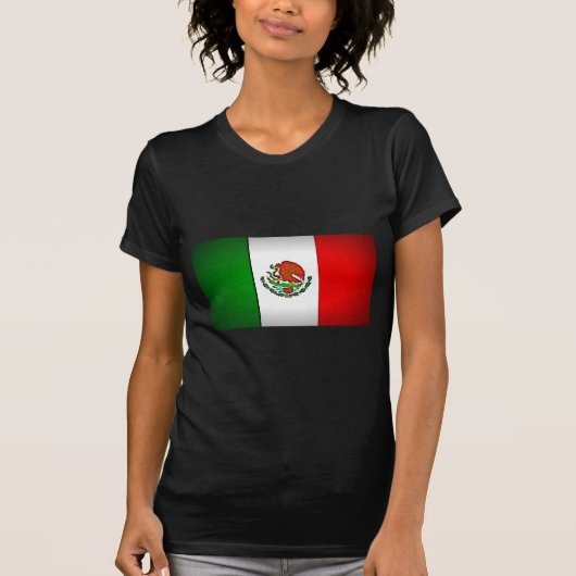 T-shirt Drapeau mexicain stylisé (Devant)