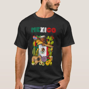 T-shirt Drapeau mexicain Tacos Cactus Cinco de Mayo Fiesta