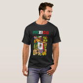T-shirt Drapeau mexicain Tacos Cactus Cinco de Mayo Fiesta (Devant entier)
