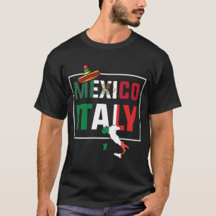 T-shirt Drapeau Mexique-Italie