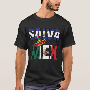 T-shirt Drapeau Mexique-Salvador