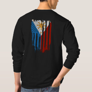 T-shirt Drapeau mi-américain mi-philippin Philippines