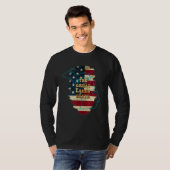 T-shirt Drapeau Michigan Mi Us (Devant entier)