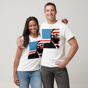T-shirt Drapeau minimal Trump & États-Unis 2024