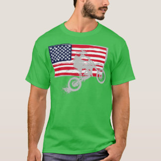 T-shirt Drapeau Mocross USA