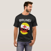 T-shirt Drapeau moderne de Brunei (Devant entier)