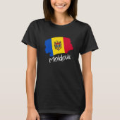 T-shirt Drapeau moldave Moldova (Devant)