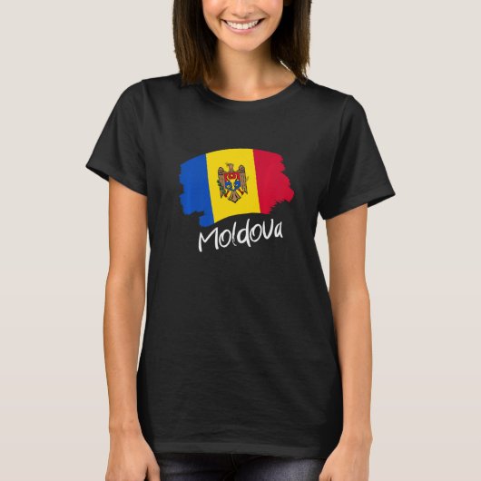 T-shirt Drapeau moldave Moldova (Devant)