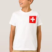 T-shirt Drapeau mondial suisse (Devant)